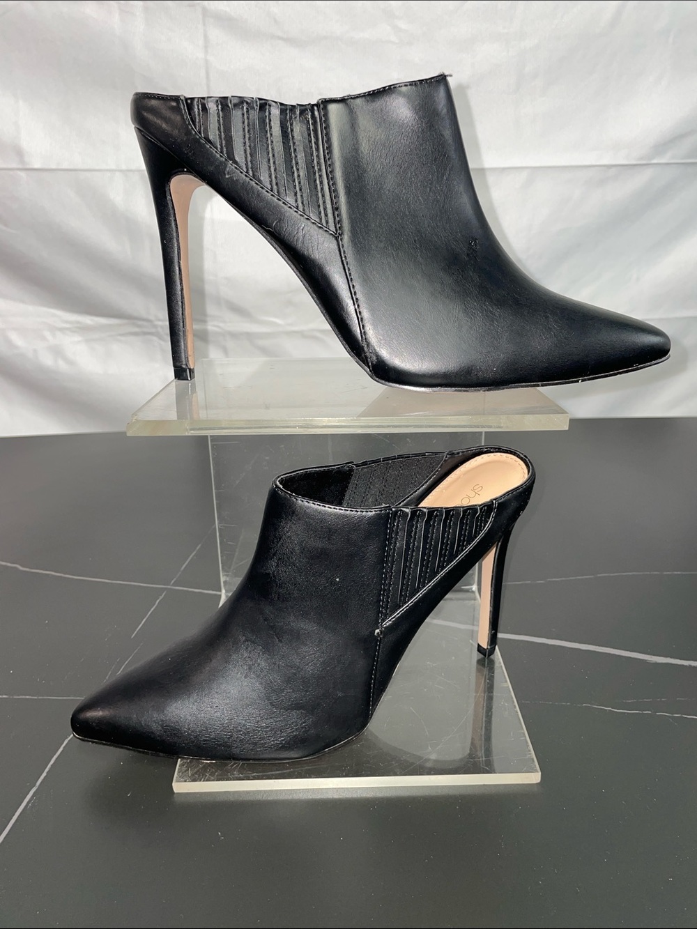 SHOE DAZZLE POINTED TOE MULES FTL-07-251